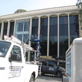 Pressure Washing Building Commercial